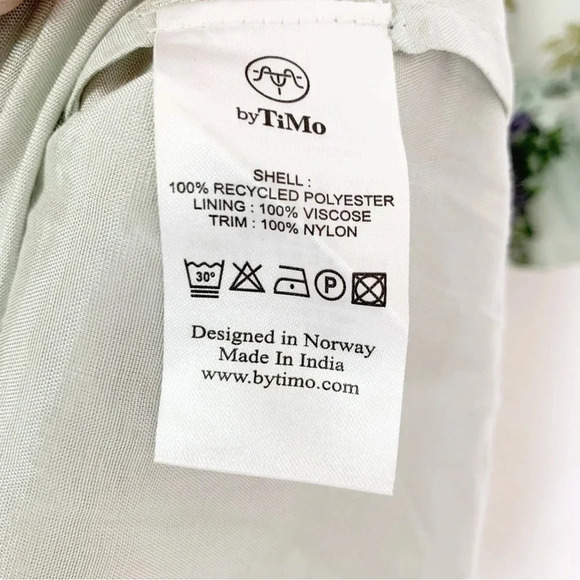 NEW ByTimo Wallpaper Floral Chiffon Mini Dress Size XXS Blue - Picture 11 of 14